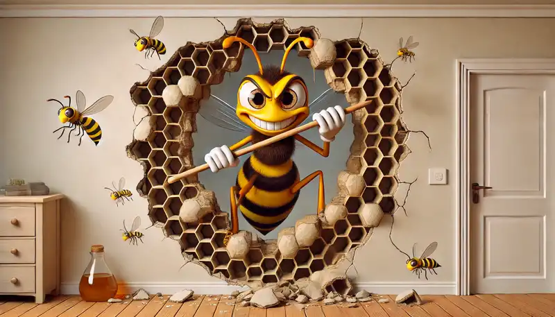 do wasp nests make a noise